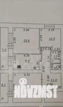 3-к квартира, вторичка, 76м2, 1/16 этаж