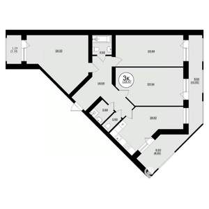 3-к квартира, вторичка, 118м2, 2/8 этаж