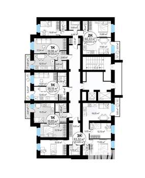 3-к квартира, вторичка, 83м2, 10/18 этаж