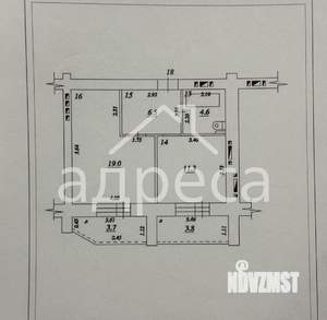 1-к квартира, вторичка, 41м2, 6/16 этаж