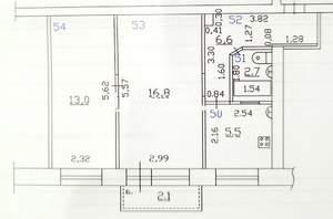 2-к квартира, вторичка, 45м2, 4/4 этаж