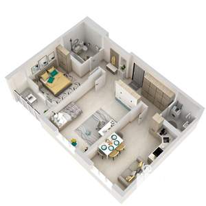 2-к квартира, вторичка, 61м2, 24/24 этаж