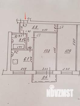 2-к квартира, вторичка, 43м2, 5/5 этаж