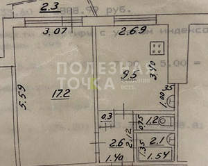 1-к квартира, вторичка, 32м2, 2/12 этаж