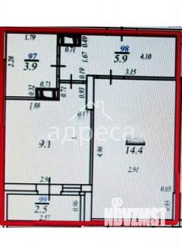 1-к квартира, вторичка, 36м2, 2/16 этаж