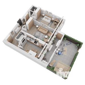 2-к квартира, вторичка, 87м2, 1/8 этаж