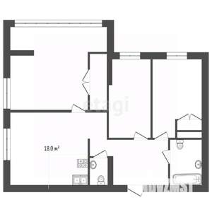 3-к квартира, вторичка, 86м2, 15/15 этаж