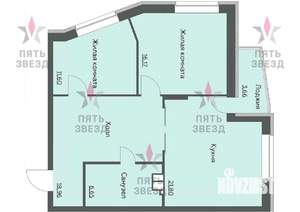 2-к квартира, вторичка, 79м2, 20/22 этаж