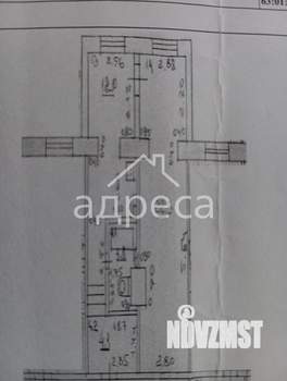 2-к квартира, вторичка, 44м2, 1/5 этаж