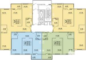 3-к квартира, строящийся дом, 96м2, 5/27 этаж