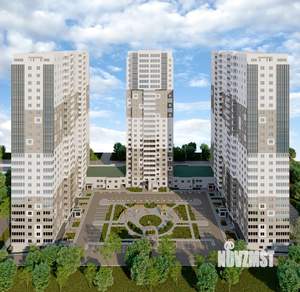 1-к квартира, строящийся дом, 53м2, 14/27 этаж