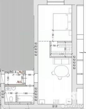Студия квартира, вторичка, 44м2, 1/15 этаж