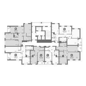 2-к квартира, вторичка, 73м2, 2/22 этаж