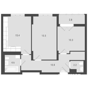 2-к квартира, вторичка, 60м2, 10/24 этаж