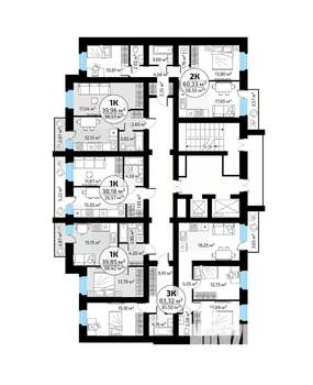 3-к квартира, вторичка, 83м2, 4/18 этаж