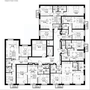 1-к квартира, вторичка, 46м2, 7/8 этаж