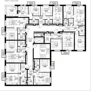 1-к квартира, вторичка, 39м2, 7/8 этаж