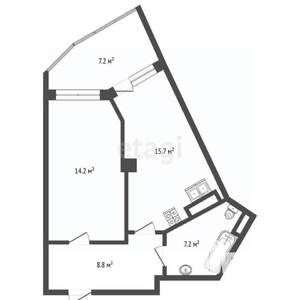 1-к квартира, вторичка, 47м2, 7/31 этаж