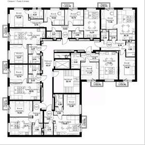 1-к квартира, вторичка, 43м2, 4/8 этаж
