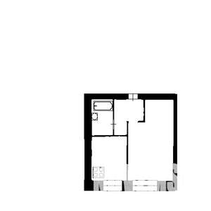 1-к квартира, вторичка, 37м2, 2/4 этаж