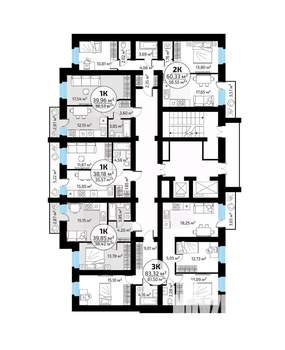 1-к квартира, вторичка, 40м2, 10/18 этаж