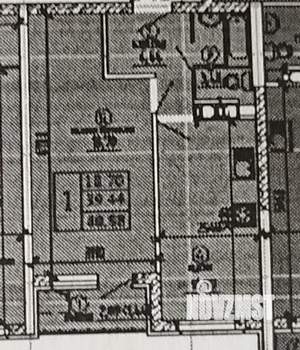 1-к квартира, сданный дом, 41м2, 24/25 этаж