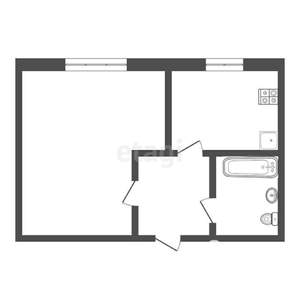 1-к квартира, вторичка, 23м2, 2/5 этаж
