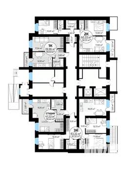 1-к квартира, вторичка, 40м2, 1/18 этаж