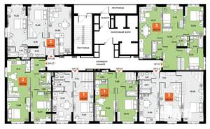 2-к квартира, вторичка, 68м2, 12/23 этаж