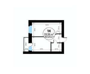 1-к квартира, вторичка, 40м2, 8/18 этаж