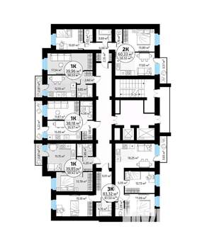 1-к квартира, вторичка, 40м2, 12/18 этаж