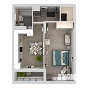 1-к квартира, вторичка, 42м2, 13/24 этаж