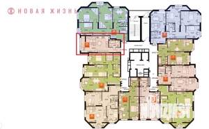 Студия квартира, строящийся дом, 35м2, 22/23 этаж