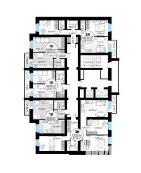 3-к квартира, вторичка, 83м2, 8/18 этаж