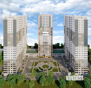 3-к квартира, строящийся дом, 102м2, 16/27 этаж