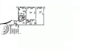 2-к квартира, вторичка, 45м2, 1/4 этаж