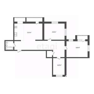 4-к квартира, вторичка, 98м2, 5/9 этаж