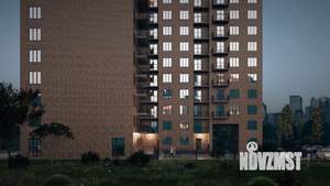 1-к квартира, строящийся дом, 53м2, 2/17 этаж