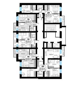 1-к квартира, вторичка, 40м2, 16/18 этаж