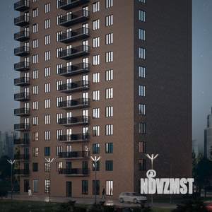 1-к квартира, строящийся дом, 47м2, 13/17 этаж