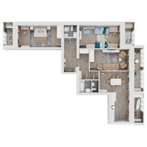 3-к квартира, вторичка, 121м2, 1/8 этаж