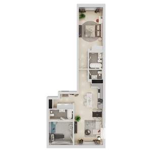 2-к квартира, вторичка, 79м2, 5/22 этаж