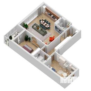 3-к квартира, строящийся дом, 110м2, 20/27 этаж