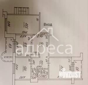 3-к квартира, вторичка, 73м2, 9/13 этаж