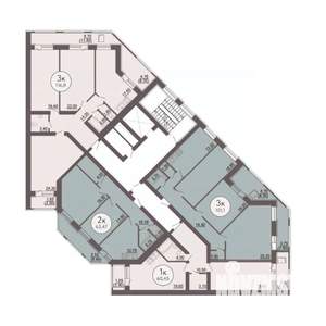 2-к квартира, вторичка, 64м2, 8/8 этаж