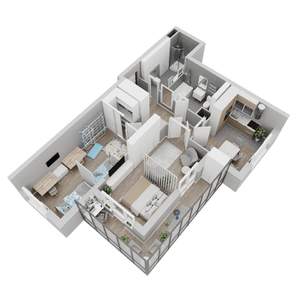 2-к квартира, вторичка, 75м2, 12/22 этаж