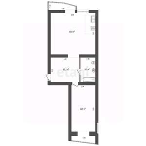 2-к квартира, вторичка, 78м2, 10/10 этаж