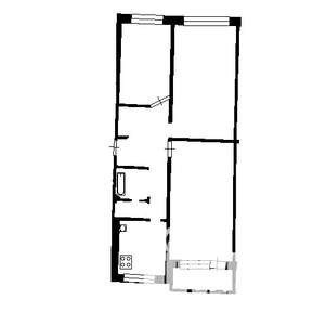 3-к квартира, вторичка, 63м2, 4/5 этаж