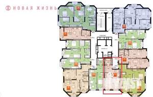 1-к квартира, строящийся дом, 39м2, 4/23 этаж