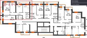 3-к квартира, вторичка, 91м2, 7/12 этаж